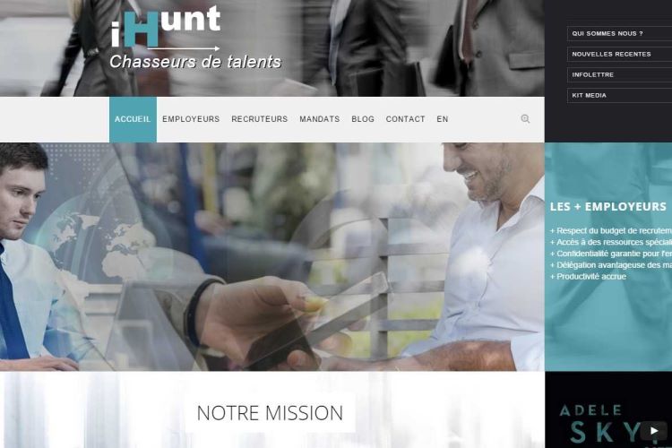 Conception Web pour i-Hunt