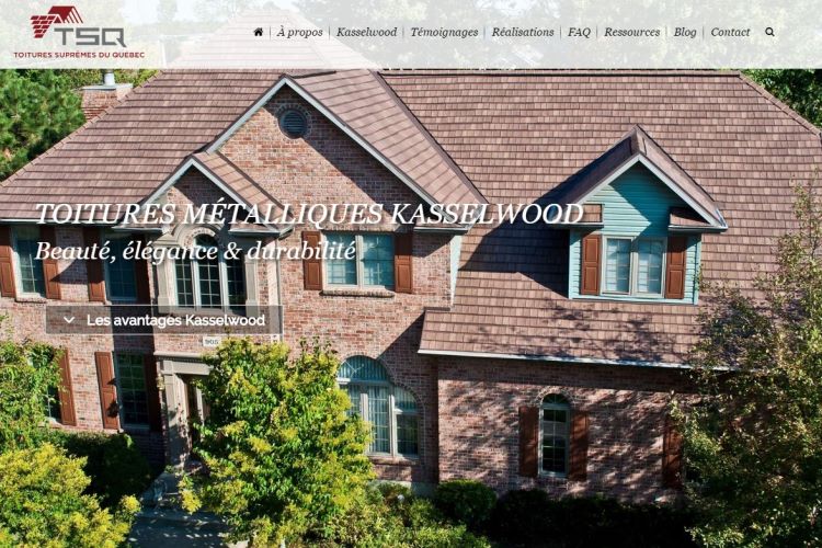 Conception Web pour toitures Suprêmes du Québec